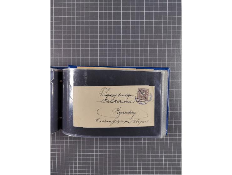 1864/1914 (ca.), rund 100 gebrauchte Ganzsachen, dabei Zufrankaturen, Privatganzsachen, einige Levante