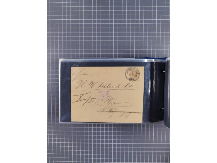 1864/1914 (ca.), rund 100 gebrauchte Ganzsachen, dabei Zufrankaturen, Privatganzsachen, einige Levante