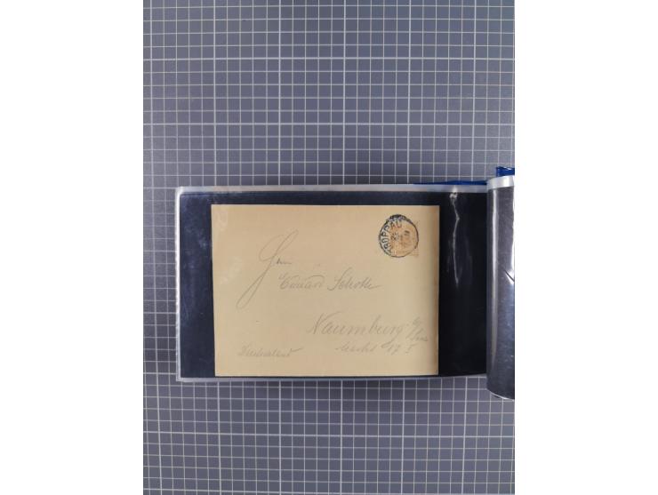 1864/1914 (ca.), rund 100 gebrauchte Ganzsachen, dabei Zufrankaturen, Privatganzsachen, einige Levante