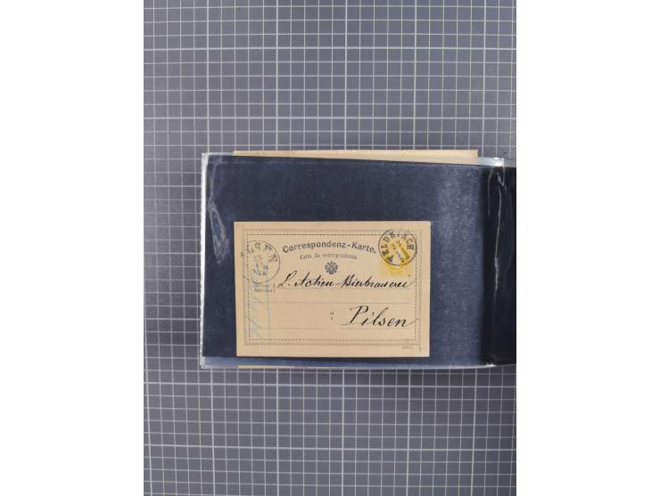 1864/1914 (ca.), rund 100 gebrauchte Ganzsachen, dabei Zufrankaturen, Privatganzsachen, einige Levante