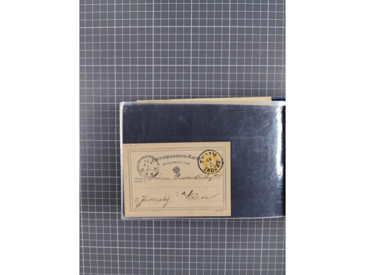 1864/1914 (ca.), rund 100 gebrauchte Ganzsachen, dabei Zufrankaturen, Privatganzsachen, einige Levante