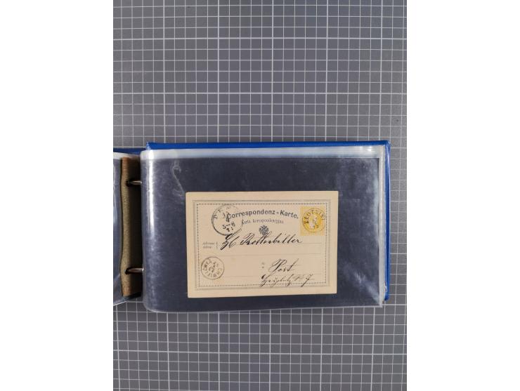 1864/1914 (ca.), rund 100 gebrauchte Ganzsachen, dabei Zufrankaturen, Privatganzsachen, einige Levante