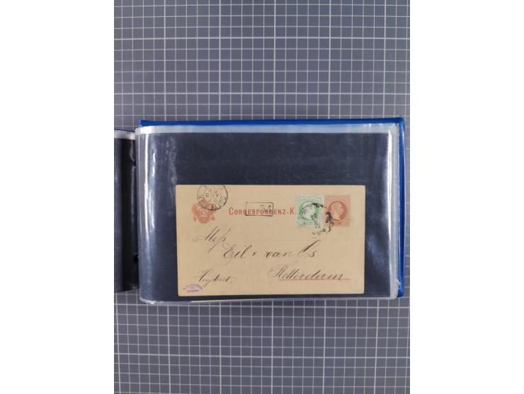 1864/1914 (ca.), rund 100 gebrauchte Ganzsachen, dabei Zufrankaturen, Privatganzsachen, einige Levante