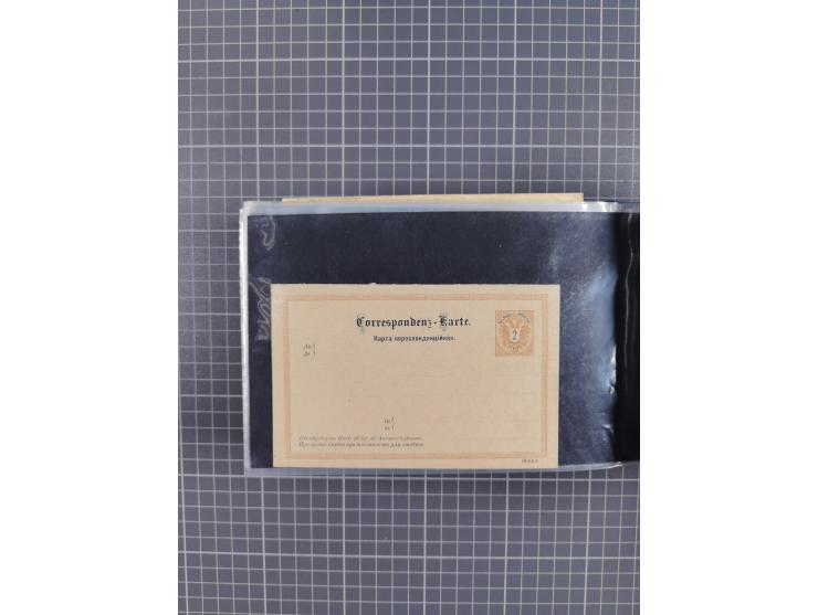 1864/1914 (ca.), rund 100 gebrauchte Ganzsachen, dabei Zufrankaturen, Privatganzsachen, einige Levante