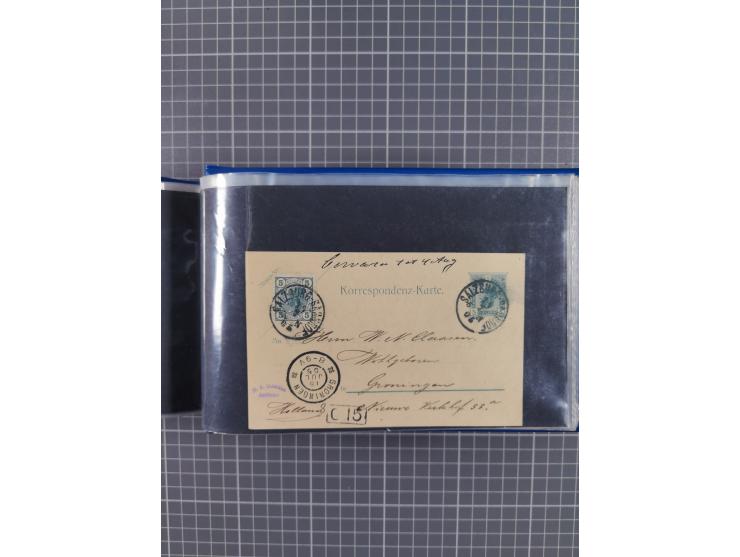 1864/1914 (ca.), rund 100 gebrauchte Ganzsachen, dabei Zufrankaturen, Privatganzsachen, einige Levante