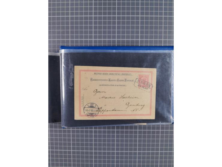 1864/1914 (ca.), rund 100 gebrauchte Ganzsachen, dabei Zufrankaturen, Privatganzsachen, einige Levante