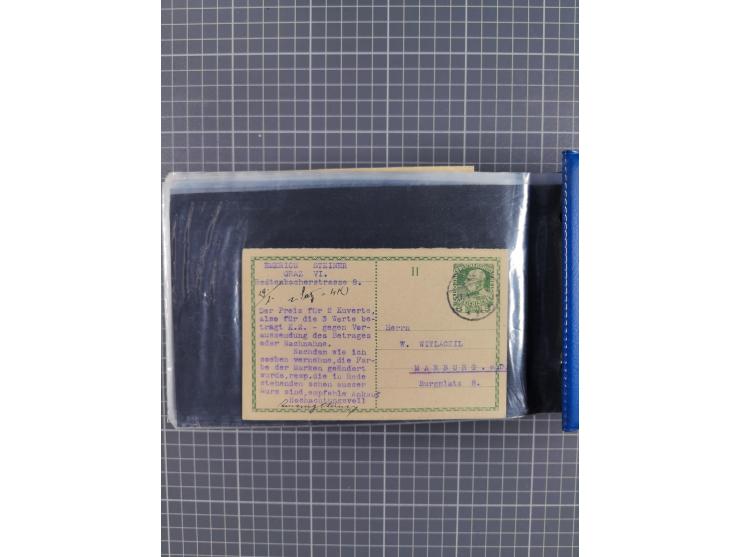 1864/1914 (ca.), rund 100 gebrauchte Ganzsachen, dabei Zufrankaturen, Privatganzsachen, einige Levante