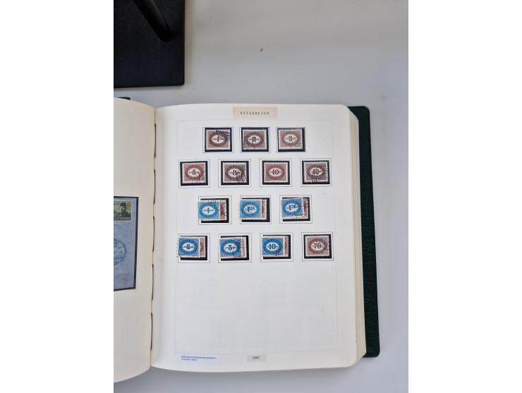 2008, 1850, anfangs meist gestempelte, später ab ca. 1958 postfrische in den Hauptnummern komplette Sammlung, inkl. Dienst- u