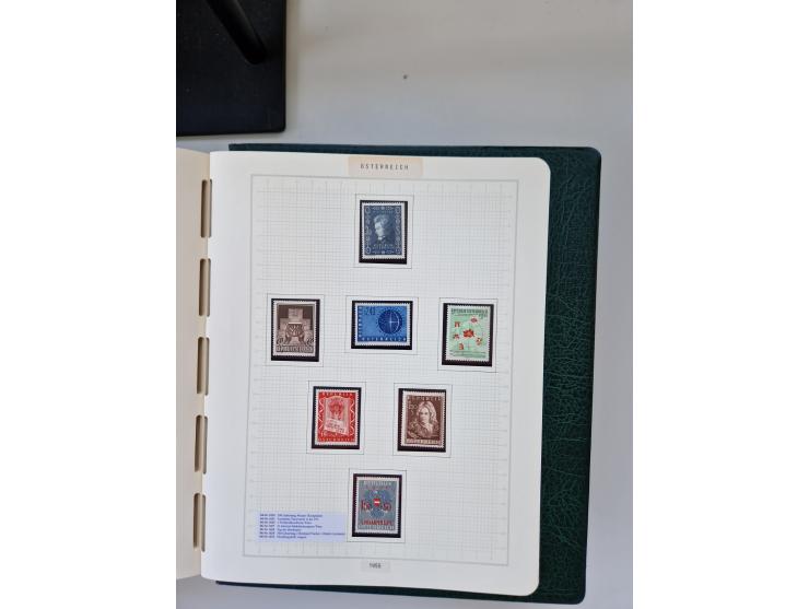 2008, 1850, anfangs meist gestempelte, später ab ca. 1958 postfrische in den Hauptnummern komplette Sammlung, inkl. Dienst- u