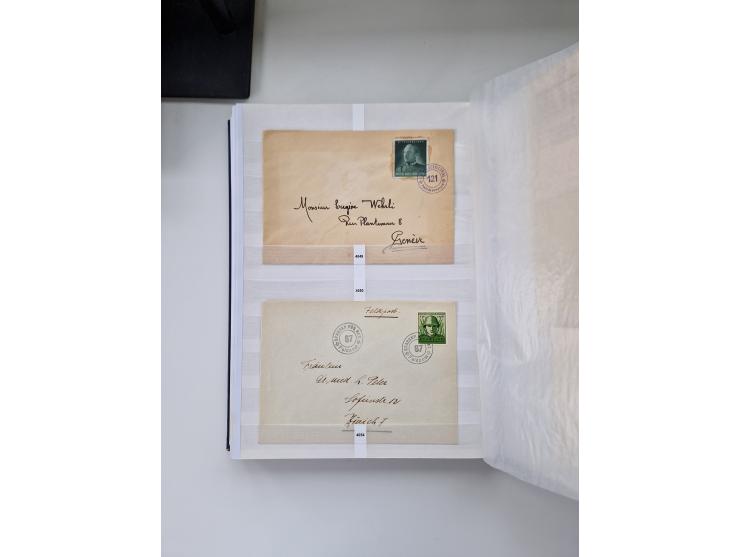 1914/40 (ca.), viele hundert Marken und Belege in 3 großen Steckbüchern, dazu einige moderne Feldpostbriefe