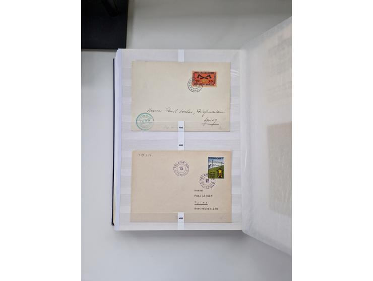 1914/40 (ca.), viele hundert Marken und Belege in 3 großen Steckbüchern, dazu einige moderne Feldpostbriefe