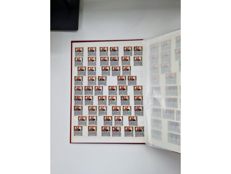 1914/40 (ca.), viele hundert Marken und Belege in 3 großen Steckbüchern, dazu einige moderne Feldpostbriefe