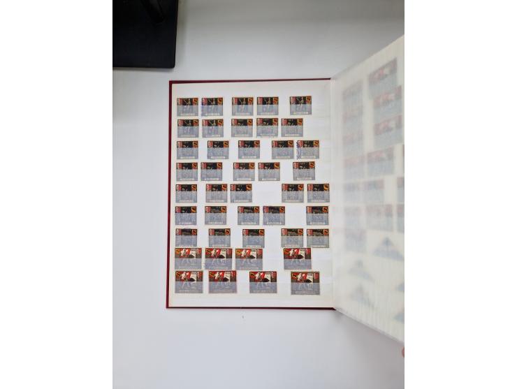 1914/40 (ca.), viele hundert Marken und Belege in 3 großen Steckbüchern, dazu einige moderne Feldpostbriefe