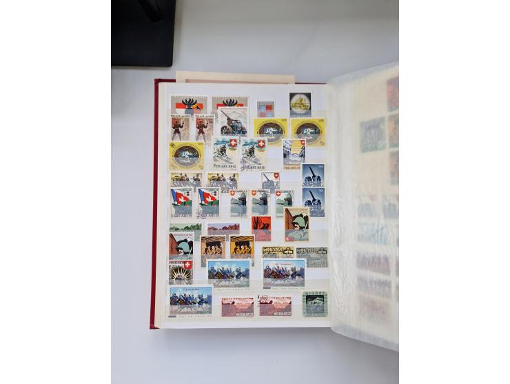 1914/40 (ca.), viele hundert Marken und Belege in 3 großen Steckbüchern, dazu einige moderne Feldpostbriefe