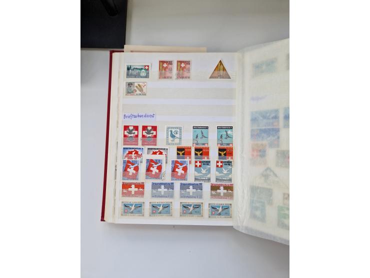 1914/40 (ca.), viele hundert Marken und Belege in 3 großen Steckbüchern, dazu einige moderne Feldpostbriefe