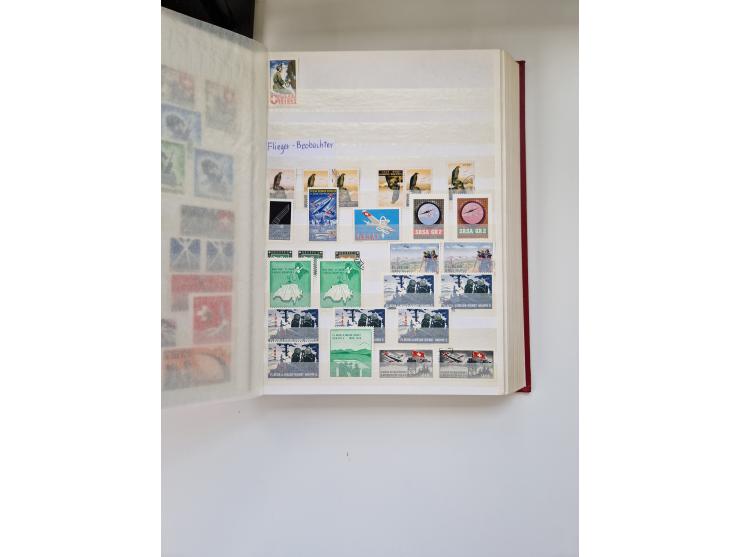 1914/40 (ca.), viele hundert Marken und Belege in 3 großen Steckbüchern, dazu einige moderne Feldpostbriefe