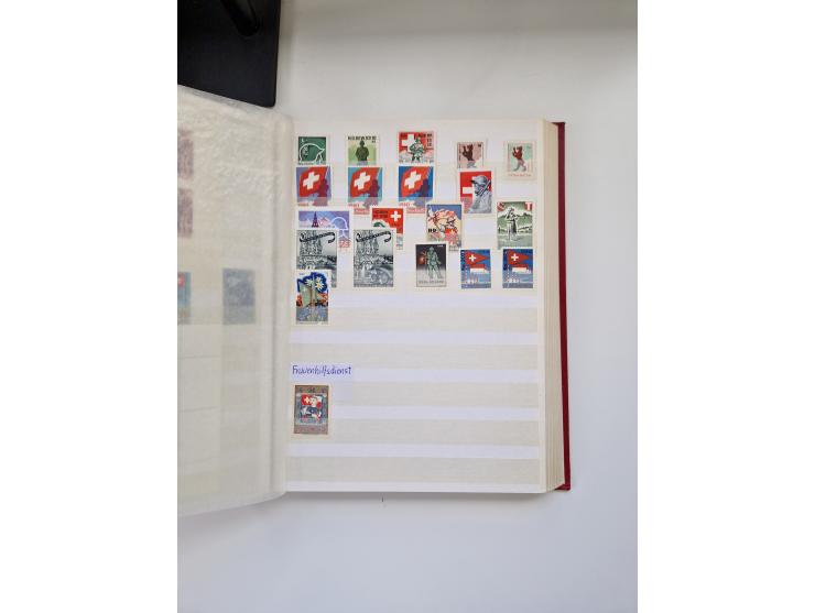 1914/40 (ca.), viele hundert Marken und Belege in 3 großen Steckbüchern, dazu einige moderne Feldpostbriefe