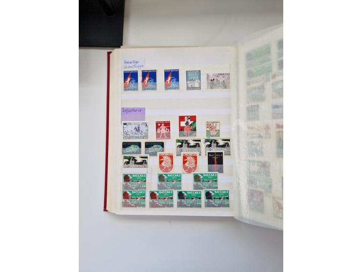 1914/40 (ca.), viele hundert Marken und Belege in 3 großen Steckbüchern, dazu einige moderne Feldpostbriefe