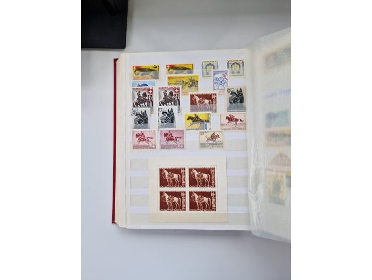 1914/40 (ca.), viele hundert Marken und Belege in 3 großen Steckbüchern, dazu einige moderne Feldpostbriefe