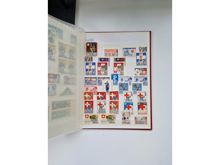 1914/40 (ca.), viele hundert Marken und Belege in 3 großen Steckbüchern, dazu einige moderne Feldpostbriefe