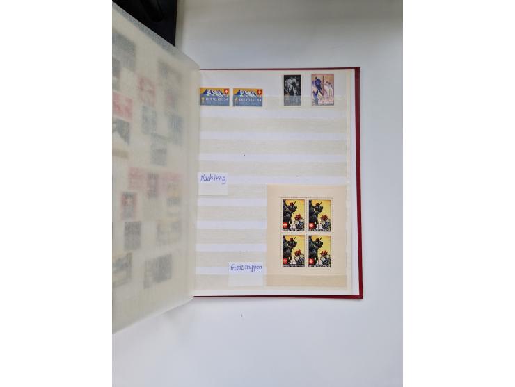 1914/40 (ca.), viele hundert Marken und Belege in 3 großen Steckbüchern, dazu einige moderne Feldpostbriefe