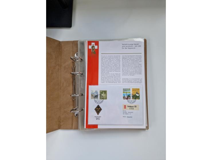 1914/40 (ca.), viele hundert Marken und Belege in 3 großen Steckbüchern, dazu einige moderne Feldpostbriefe