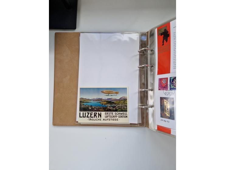 1914/40 (ca.), viele hundert Marken und Belege in 3 großen Steckbüchern, dazu einige moderne Feldpostbriefe