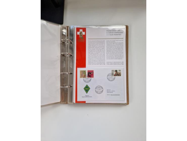 1914/40 (ca.), viele hundert Marken und Belege in 3 großen Steckbüchern, dazu einige moderne Feldpostbriefe