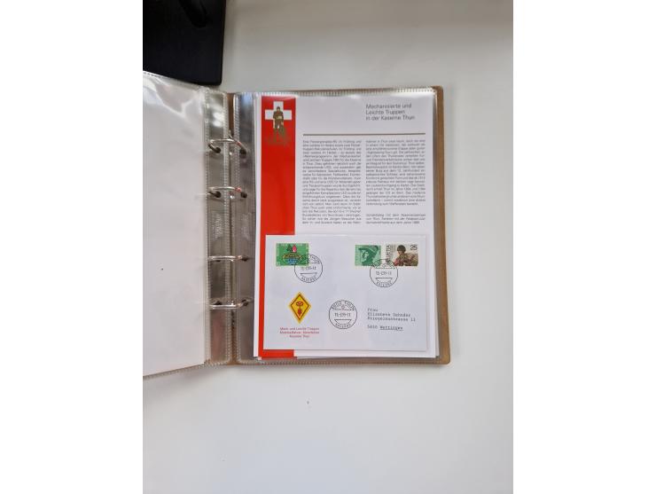 1914/40 (ca.), viele hundert Marken und Belege in 3 großen Steckbüchern, dazu einige moderne Feldpostbriefe