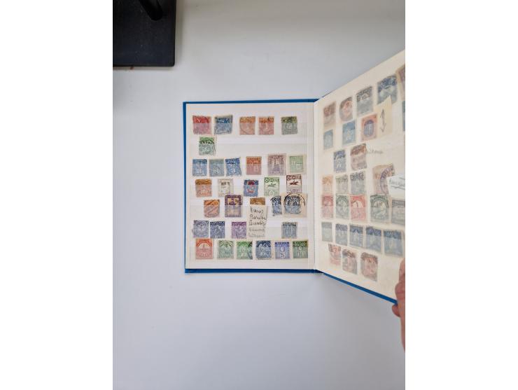 1880/1900 (ca.), einige hundert Werte in 4 kleinen Steckbüchern&nbsp;