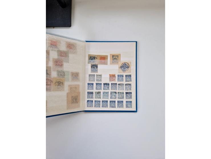 1880/1900 (ca.), einige hundert Werte in 4 kleinen Steckbüchern&nbsp;