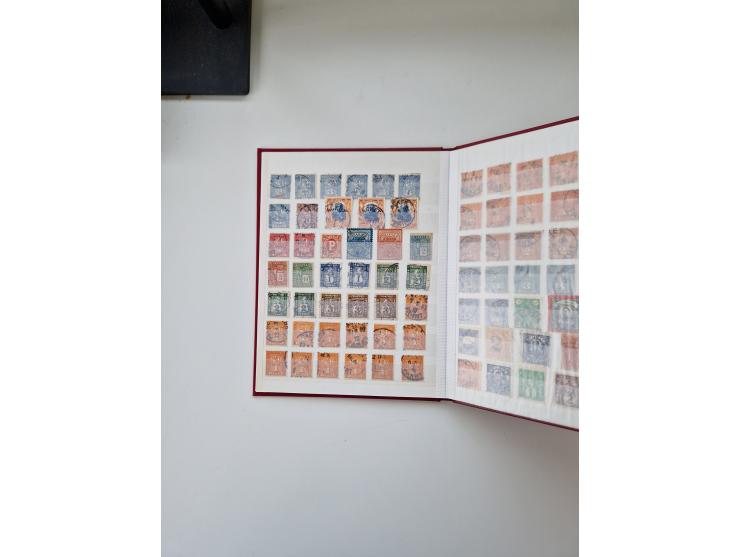 1880/1900 (ca.), einige hundert Werte in 4 kleinen Steckbüchern&nbsp;