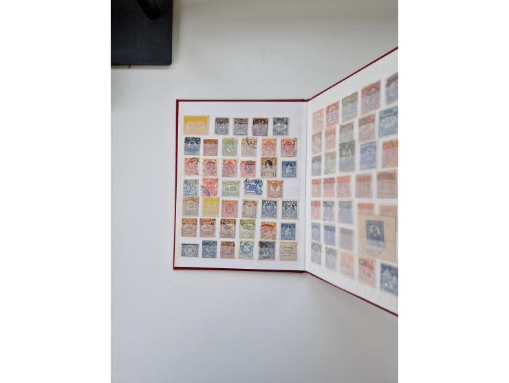 1880/1900 (ca.), einige hundert Werte in 4 kleinen Steckbüchern&nbsp;