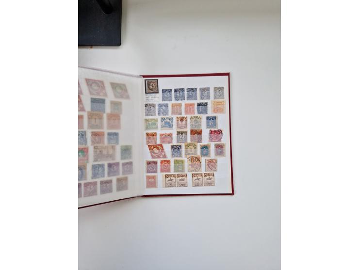 1880/1900 (ca.), einige hundert Werte in 4 kleinen Steckbüchern&nbsp;