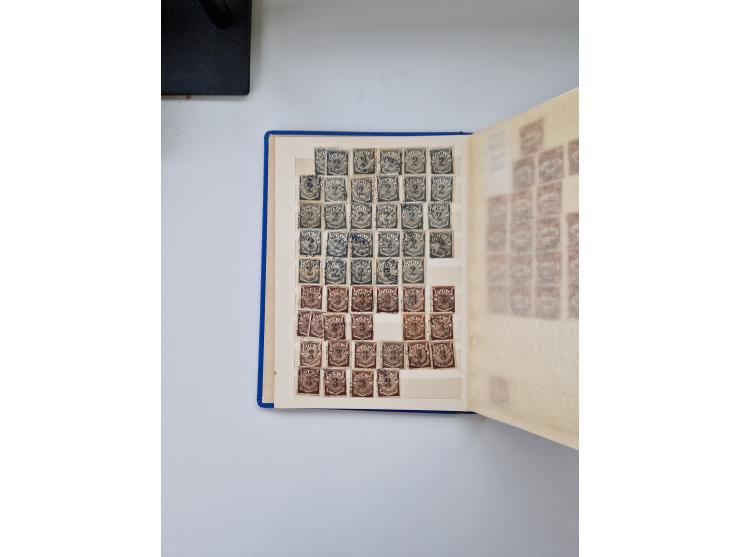 1880/1900 (ca.), einige hundert Werte in 4 kleinen Steckbüchern&nbsp;