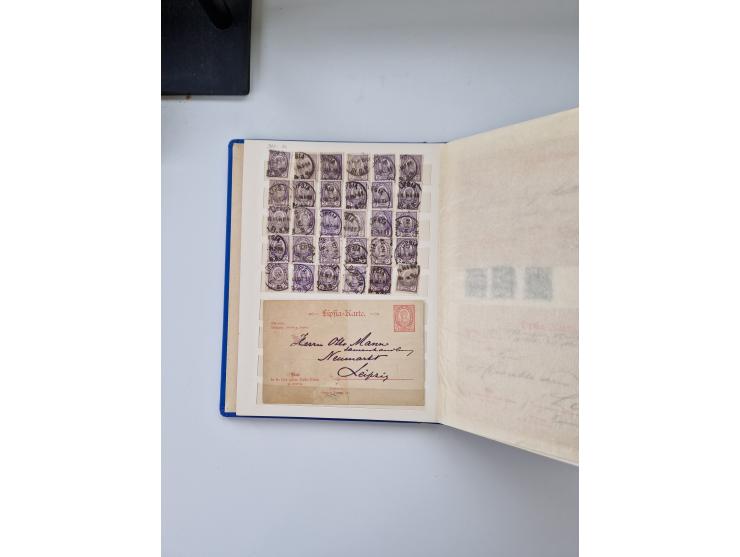 1880/1900 (ca.), einige hundert Werte in 4 kleinen Steckbüchern&nbsp;