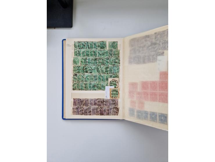 1880/1900 (ca.), einige hundert Werte in 4 kleinen Steckbüchern&nbsp;