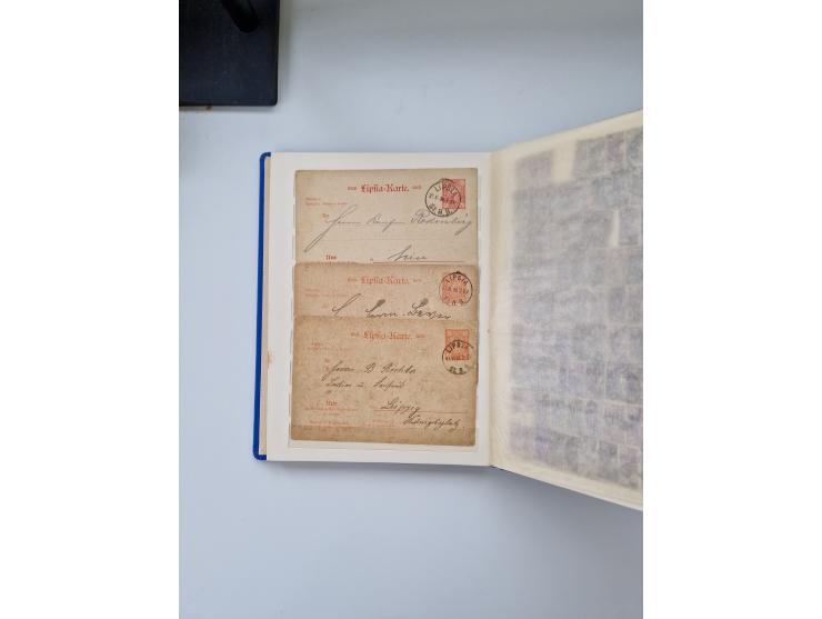 1880/1900 (ca.), einige hundert Werte in 4 kleinen Steckbüchern&nbsp;