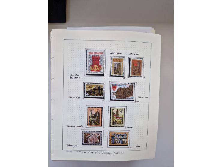 Eastern Europe: 1918/2021, extensive mint never hinged worldwide collection with many thematic stamps and souvenir sheets on 