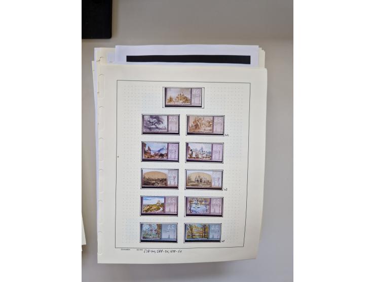 Eastern Europe: 1918/2021, extensive mint never hinged worldwide collection with many thematic stamps and souvenir sheets on 