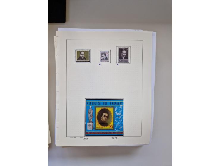 Eastern Europe: 1918/2021, extensive mint never hinged worldwide collection with many thematic stamps and souvenir sheets on 