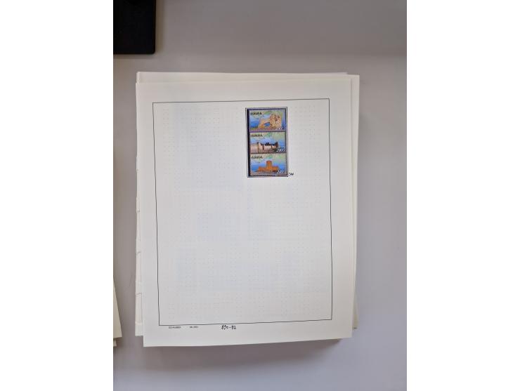 Eastern Europe: 1918/2021, extensive mint never hinged worldwide collection with many thematic stamps and souvenir sheets on 