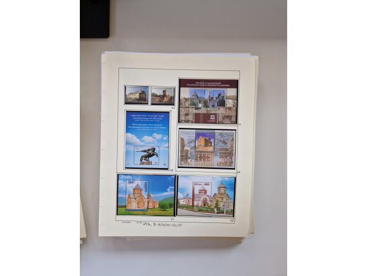 Eastern Europe: 1918/2021, extensive mint never hinged worldwide collection with many thematic stamps and souvenir sheets on 