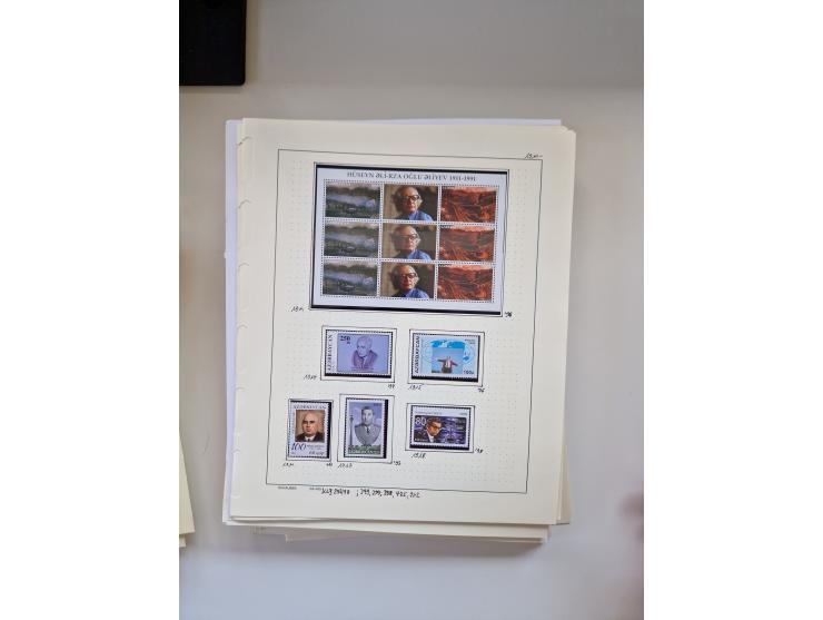 Eastern Europe: 1918/2021, extensive mint never hinged worldwide collection with many thematic stamps and souvenir sheets on 