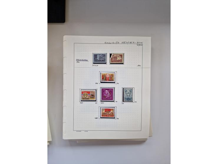 Eastern Europe: 1918/2021, extensive mint never hinged worldwide collection with many thematic stamps and souvenir sheets on 