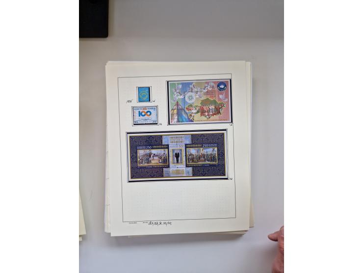 Eastern Europe: 1918/2021, extensive mint never hinged worldwide collection with many thematic stamps and souvenir sheets on 