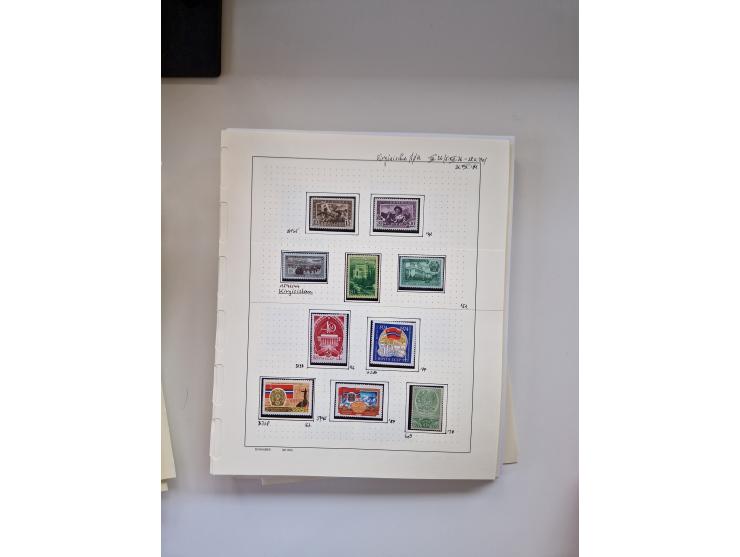 Eastern Europe: 1918/2021, extensive mint never hinged worldwide collection with many thematic stamps and souvenir sheets on 