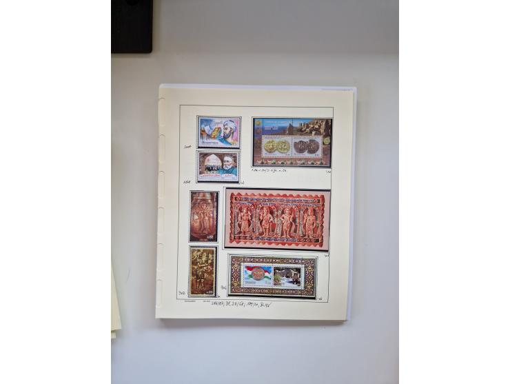 Eastern Europe: 1918/2021, extensive mint never hinged worldwide collection with many thematic stamps and souvenir sheets on 