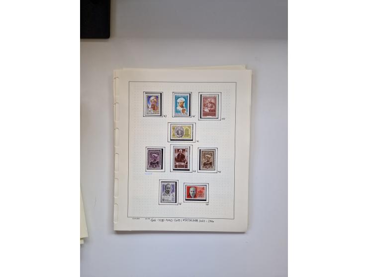 Eastern Europe: 1918/2021, extensive mint never hinged worldwide collection with many thematic stamps and souvenir sheets on 