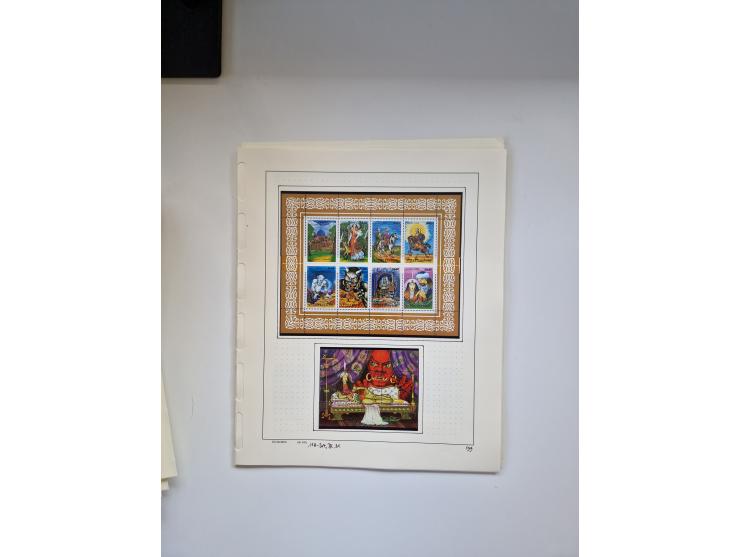 Eastern Europe: 1918/2021, extensive mint never hinged worldwide collection with many thematic stamps and souvenir sheets on 